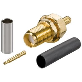 RP-SMA Buchse Crimp RG174 -RG316
