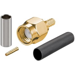 RP-SMA Stecker Crimp RG174 -RG316