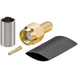 RP-SMA Stecker Crimp RG58