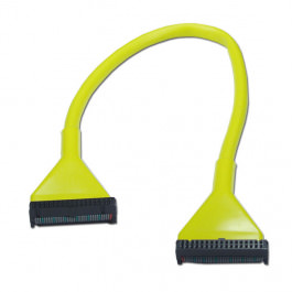 Cavo Floppy 2x IDC34 0.48m rotondo giallo;