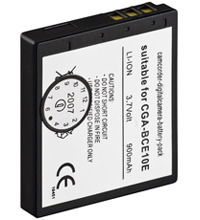 Akku zu Panasonic CGA-BCE10e 3,5V 900mah