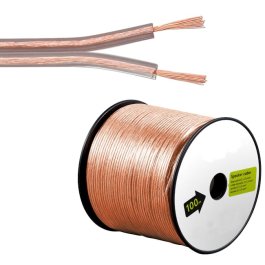Audio Lautsprecher-Kabel 2.5 100m Trans.