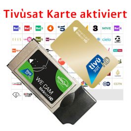 TivùSat carte activée avec Module CI TivùSat