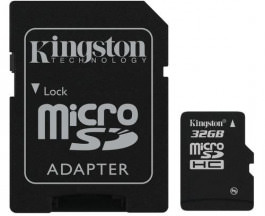 Kingston microSDHC Flashcard 32 Go