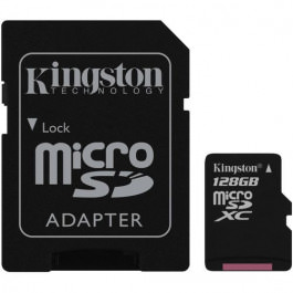 Kingston microSDHC Flash Card 128 GB