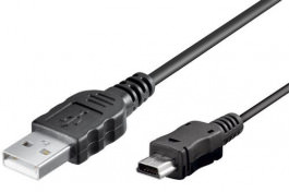 USB 2.0 Kabel Typ A-Mini 5Pol 1.00 m