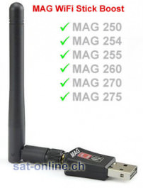 IPTV MAG WiFi Stick Spezial ext. Antenne