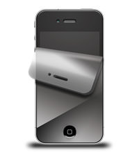 Film de protection décran (miroir) pour iPhone 4 + 4S