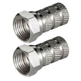 Spinotti-F / F-Stecker 5.2mm 2 pezzi