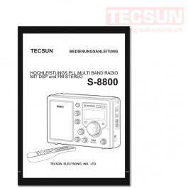 Tecsun S-8800 manuel en allemand