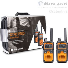 Midland XT70 PRO PMR446 set custodia radio
