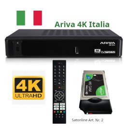 Ariva 4K ITALIA+ Tivusat Combo Receiver