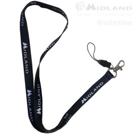 Midland Schlüsselband Lanyard schwarz