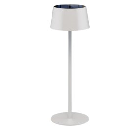 Kabellose LED Tischleuchte Solar Weiss