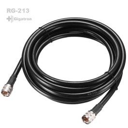 HF-Antennenkabel RG-213 mit PL, 3 Meter