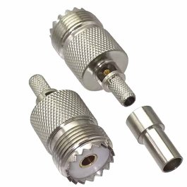 PL SO-239 Buchse für RG58 Crimp