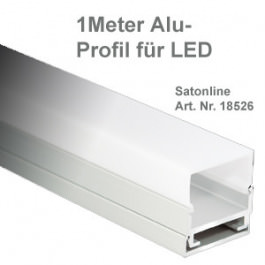 Profilo in alluminio a strisce LED da 1 metro