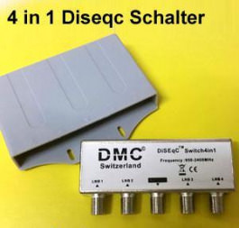 Sat DiSEqC 4/1 DMC 4LNB->1Receiver Dis. 2.0
