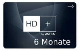 Carte Sat Pay-TV HD Plus durée 6 mois