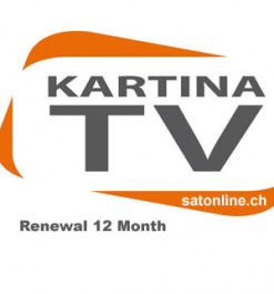 Kartina TV rinnovo abonnamento 12 mesi