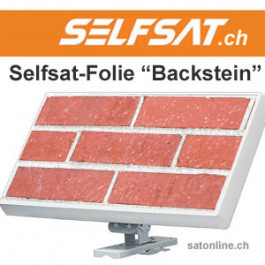 Selfsat Folie Backstein-Mauer
