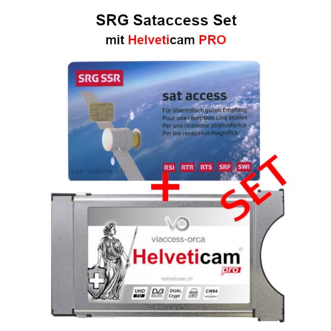 SRG SSR Sataccess Karte mit Helveticam Pro CI-Modul - Satonline