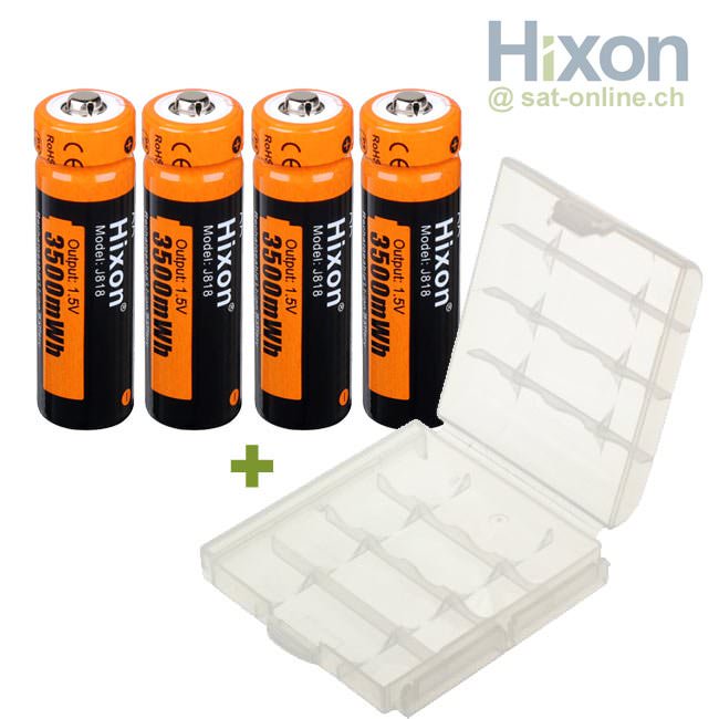 Batterie Rechargeable au Lithium AA 1.5V, 3500mWh avec chargeur à