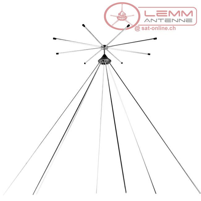 Lemm V8 antenne Discone Wideband - antenne pour scanners - Satonline