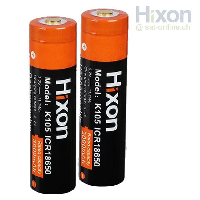 Hixon 18650 Li-Ion Akku 3,7V 3000mAh 2 Stück - Satonline