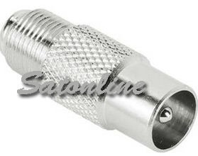 Sat adapter f kupplung koax stecker Sat adapter f kupplung koax stecker