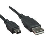 Câble USB type A-Mini 5Pol   1.80 m