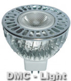 LED Spot solare argento, 5W bianco caldo 12V