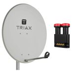 Sat Antenne TRIAX 80cm Set 4 Teilnehmer