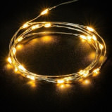 Guirlande lumineuse LED argent fil 2x20