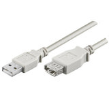 Kabel USB 2.0 Verlängerung Typ A 0.8m