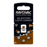 Batterie a bottone Rayovac Acoustic Special PR41/312A 6 pezzi