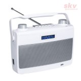 DAB+ Radio numérique SKV DAB 8-W blanc