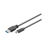 Kabel USB 3.1 Typ A > USB C 1.8 m black