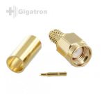 SMA Stecker Crimp Gold RG58 C/U