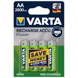 Batteria ricaricabile 4pcs Varta AA NIMH 2600mAh