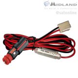 Midland M-88 12V Kabel mit Zigi Adapter