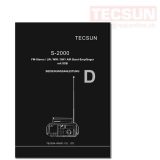 Tecsun S-2000 Bedienungsanleitung DE