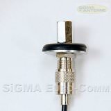 Sigma 3/8" Einbaufuss auf SO-259 + Kabel