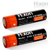 Hixon 18650 Li-Ion batterie 3,7V 3000mAh 2x