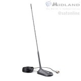 Midland MC45 CB Antenne à embase magnétique 45 cm