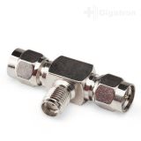 SMA Splitter Silver 2x fiche 1x prise