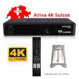 Récepteur combo Ariva 4K SUISSE+ Viaccess