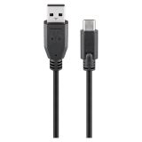 USB 2.0 Kabel Typ A > USB-C 1m black