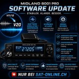 Midland 8001Pro Firmwareupgrade auf V20