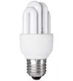 Energiesparlampe Rohr 18W mit E27 Socke